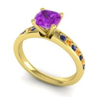 Classic Cushion Pave Asada Ring, 6mm