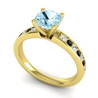 Classic Cushion Pave Asada Ring, 6mm