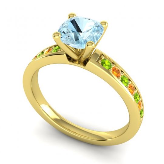 Classic Cushion Pave Asada Ring, 6mm
