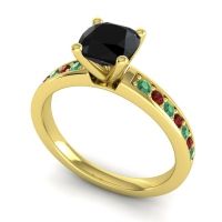 Classic Cushion Pave Asada Ring, 6mm