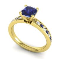 Classic Cushion Pave Asada Ring, 6mm