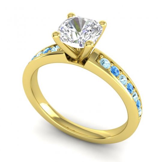 Classic Cushion Pave Asada Ring, 6mm