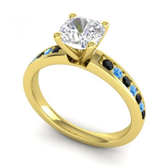 Classic Cushion Pave Asada Ring, 6mm