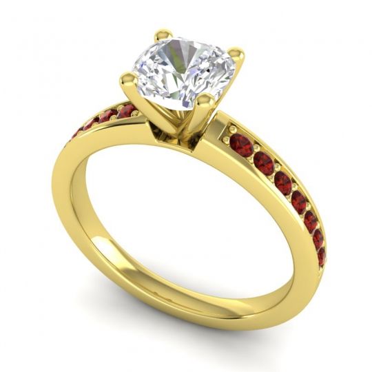 Classic Cushion Pave Asada Ring, 6mm