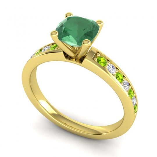 Classic Cushion Pave Asada Ring, 6mm