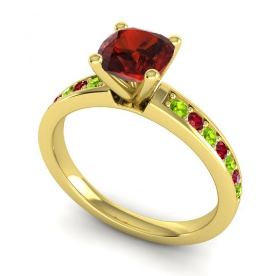 Classic Cushion Pave Asada Ring, 6mm