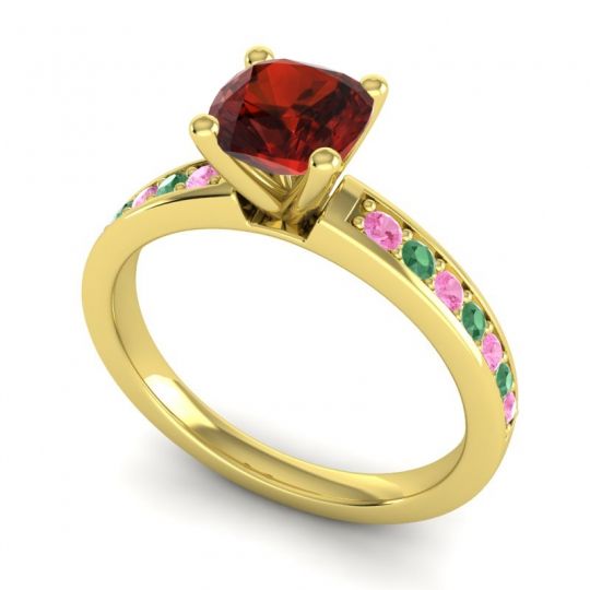 Classic Cushion Pave Asada Ring, 6mm