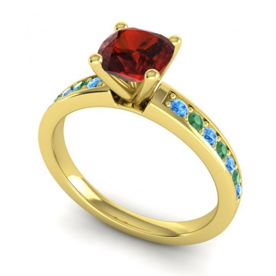 Classic Cushion Pave Asada Ring, 6mm