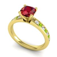 Classic Cushion Pave Asada Ring, 6mm