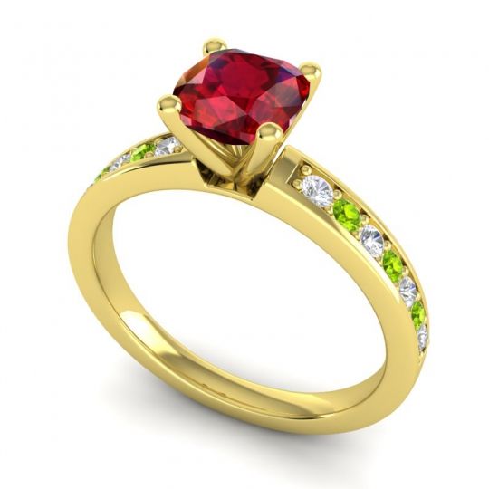 Classic Cushion Pave Asada Ring, 6mm