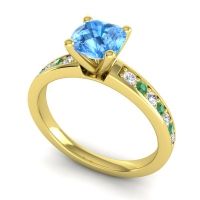 Classic Cushion Pave Asada Ring, 6mm