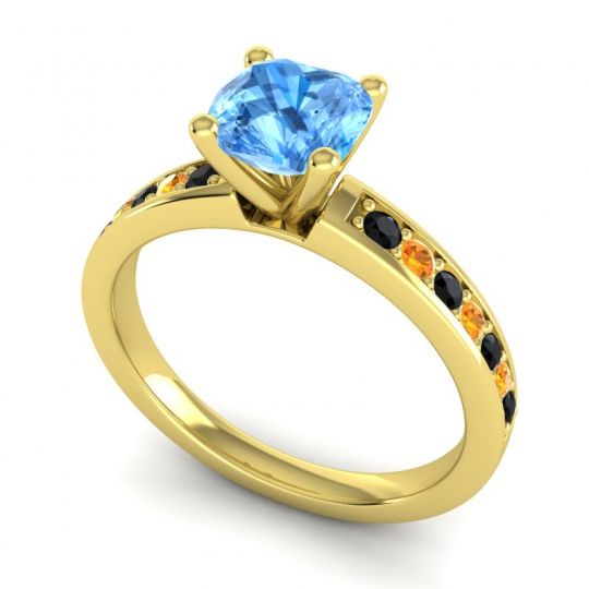 Classic Cushion Pave Asada Ring, 6mm