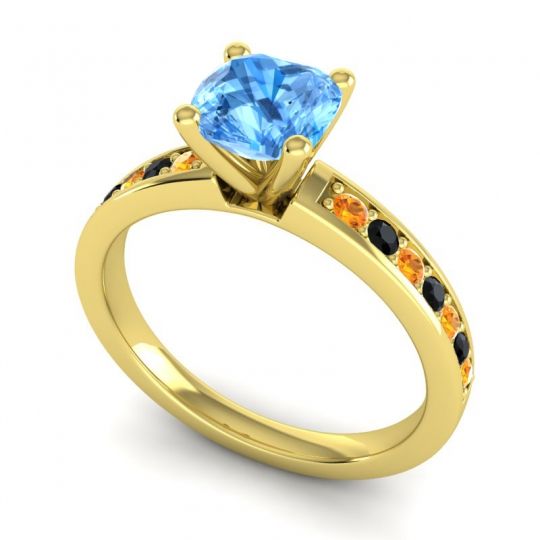 Classic Cushion Pave Asada Ring, 6mm