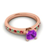 Classic Cushion Pave Asada Ring, 6mm