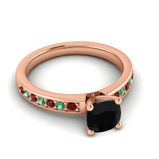 Classic Cushion Pave Asada Ring, 6mm