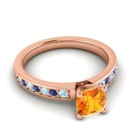 Classic Cushion Pave Asada Ring, 6mm