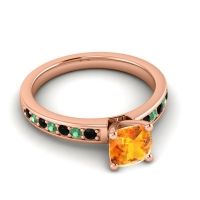 Classic Cushion Pave Asada Ring, 6mm