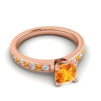 Classic Cushion Pave Asada Ring, 6mm