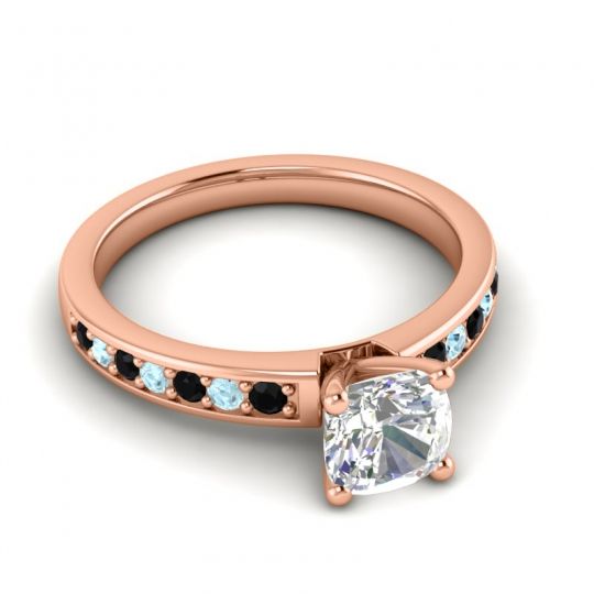 Classic Cushion Pave Asada Ring, 6mm