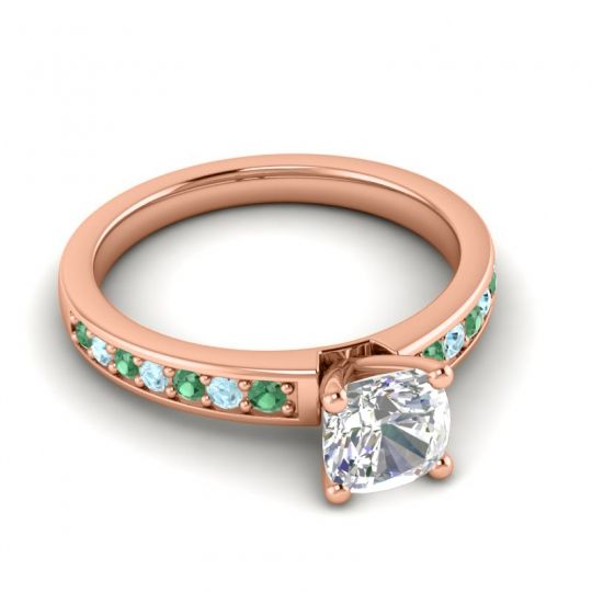 Classic Cushion Pave Asada Ring, 6mm