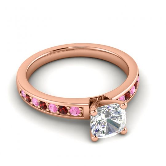 Classic Cushion Pave Asada Ring, 6mm