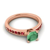 Classic Cushion Pave Asada Ring, 6mm