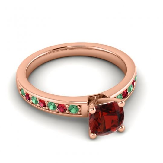 Classic Cushion Pave Asada Ring, 6mm