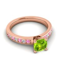 Classic Cushion Pave Asada Ring, 6mm