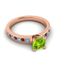 Classic Cushion Pave Asada Ring, 6mm