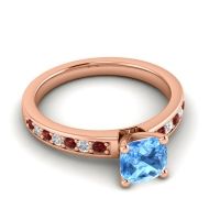 Classic Cushion Pave Asada Ring, 6mm