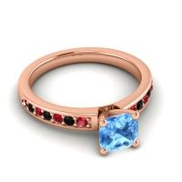 Classic Cushion Pave Asada Ring, 6mm