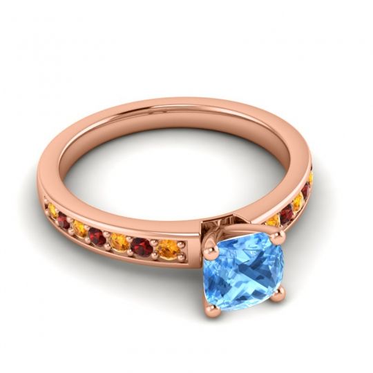 Classic Cushion Pave Asada Ring, 6mm