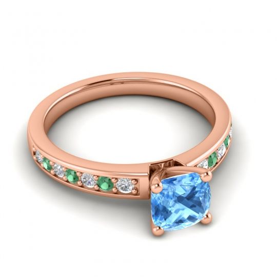 Classic Cushion Pave Asada Ring, 6mm