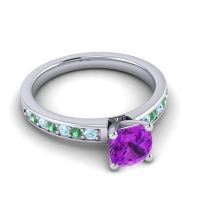 Classic Cushion Pave Asada Ring, 6mm