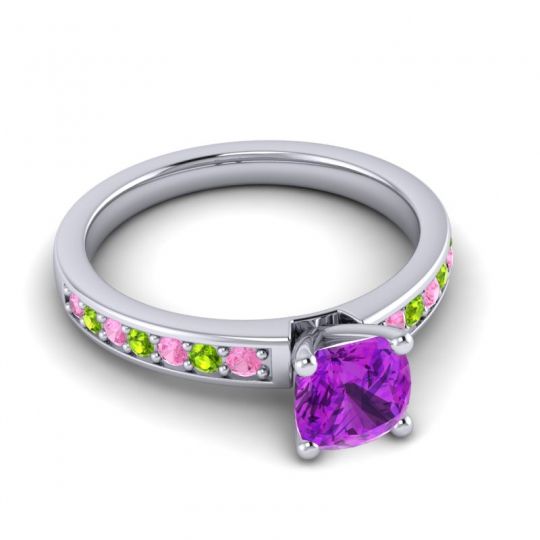 Classic Cushion Pave Asada Ring, 6mm