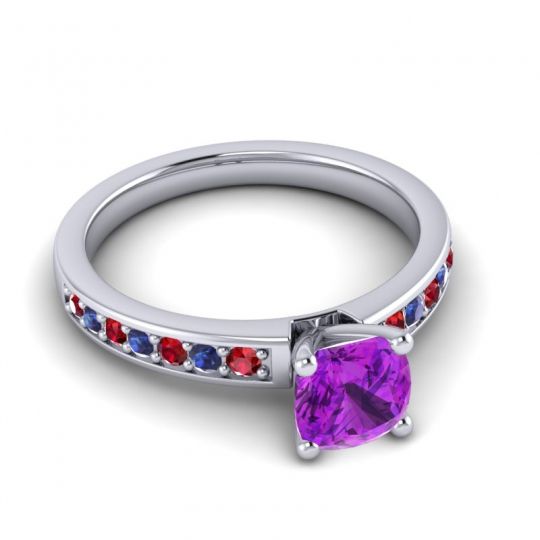 Classic Cushion Pave Asada Ring, 6mm