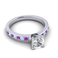 Classic Cushion Pave Asada Ring, 6mm