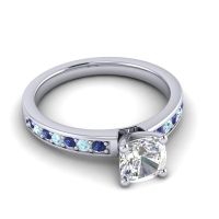 Classic Cushion Pave Asada Ring, 6mm