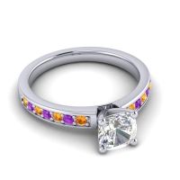 Classic Cushion Pave Asada Ring, 6mm