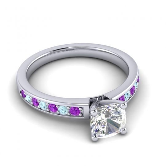 Classic Cushion Pave Asada Ring, 6mm