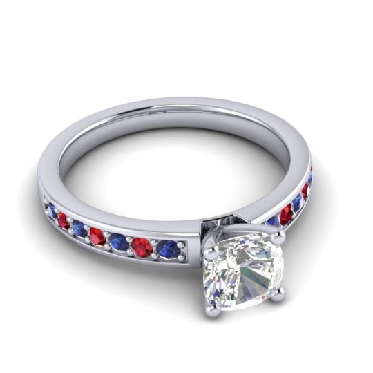 Classic Cushion Pave Asada Ring, 6mm