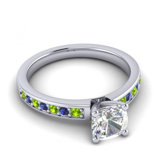 Classic Cushion Pave Asada Ring, 6mm
