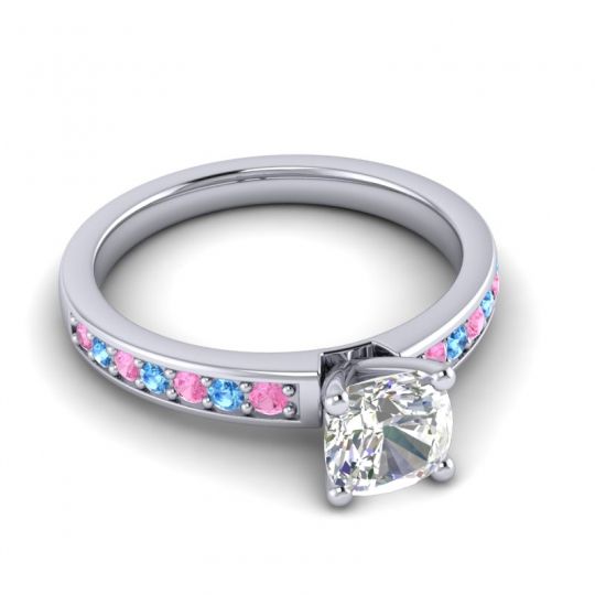 Classic Cushion Pave Asada Ring, 6mm