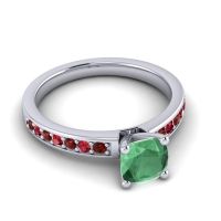 Classic Cushion Pave Asada Ring, 6mm