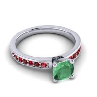 Classic Cushion Pave Asada Ring, 6mm