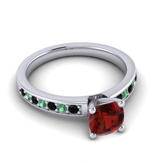 Classic Cushion Pave Asada Ring, 6mm