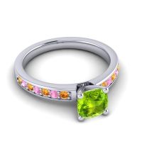 Classic Cushion Pave Asada Ring, 6mm