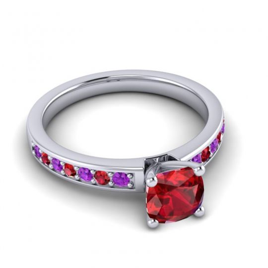 Classic Cushion Pave Asada Ring, 6mm