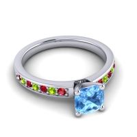 Classic Cushion Pave Asada Ring, 6mm