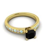 Classic Cushion Pave Asada Ring, 6mm